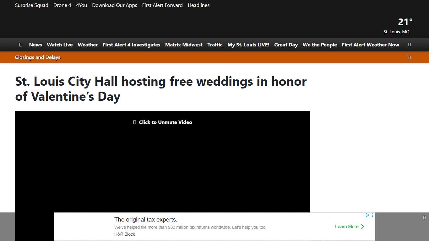 St. Louis City Hall hosting free weddings in honor of Valentine’s Day