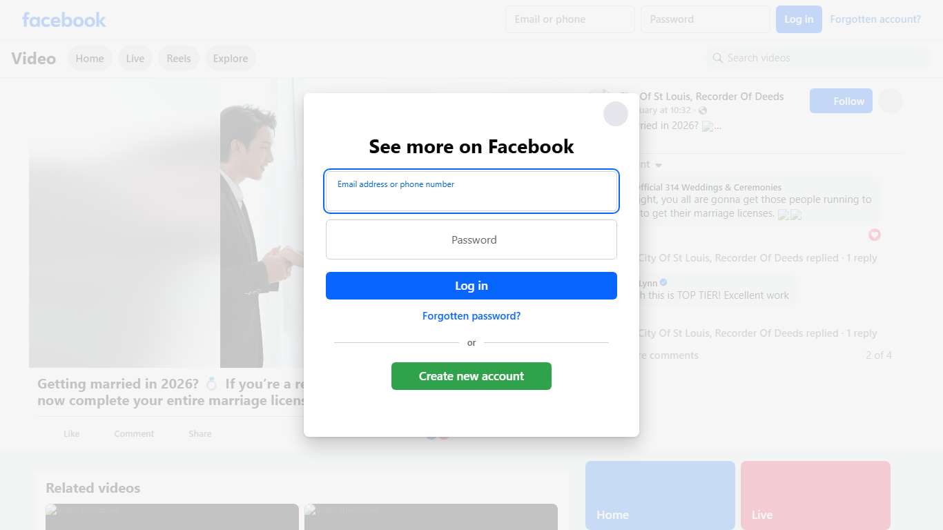 Getting married in 2026? 💍 If you’re a resident of St. Louis City, you can now complete your entire marriage license and application process 100% online at stlouiscityrecorder.org/marriage — no in-person visit required! Recorder Michael Butler's vision is simple: an office that works for you. We’re making it easier than ever to say “I do.” #StLouisWeddings #MarriageLicense #LoveInSTL #STL #RecorderButler #RecorderOfDeeds #DigitalGovernment #ServiceThatWorks City of St. Louis Government @follower